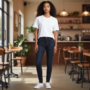 L'AGENCE Chantel Low Rise Midnight Skinny Jeans size 25 waist